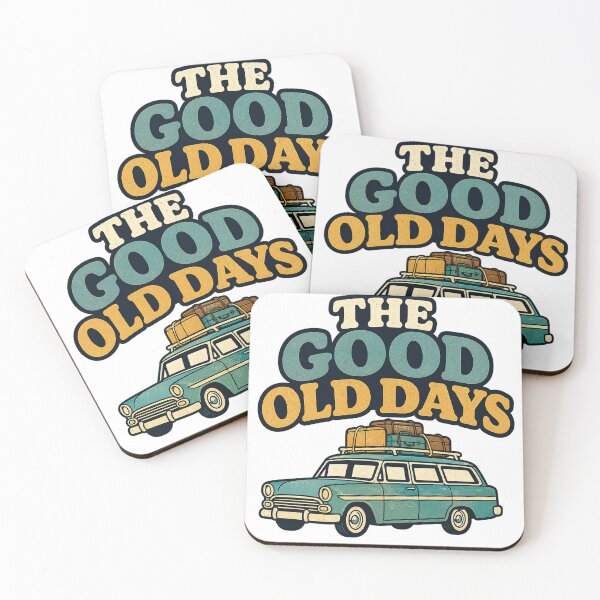 Item preview, The Good Old Days – Retro Family Road Trip Station Wagon designed and sold by EastEndTownie.