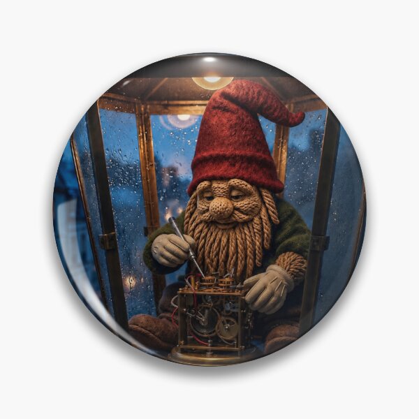 Item preview, Gnome Repairing a Street Lantern designed and sold by JUTElCONIC.