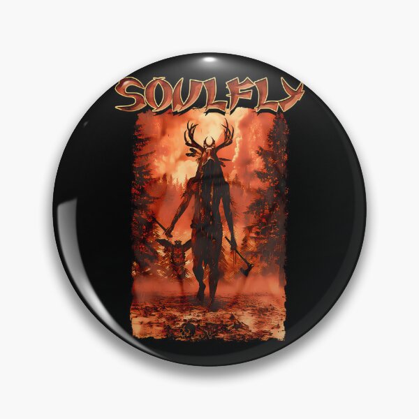Item preview, Horned Shadow Figure Carrying Axe Fiery Forest designed and sold by bayu susilo.