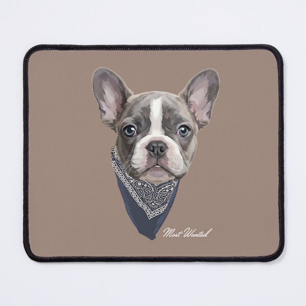 Item preview, Cute French Bulldog in Bandana - Most Wanted Frenchie Art designed and sold by artworkathome.