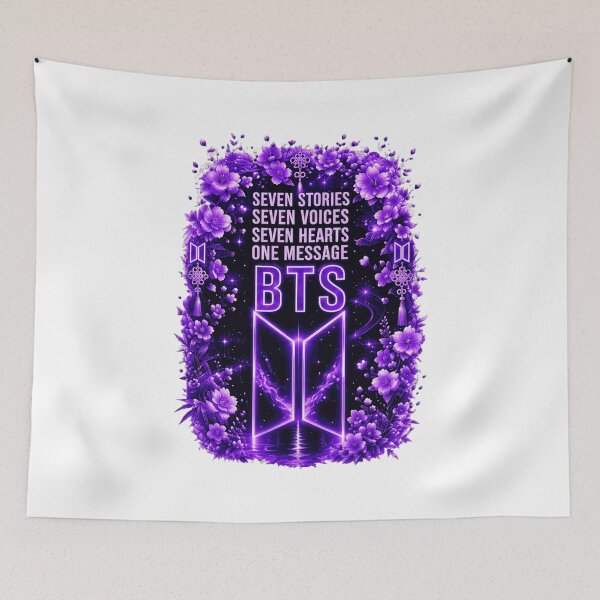 Item preview, Purple Floral Music Group Fan  designed and sold by julyagordner.