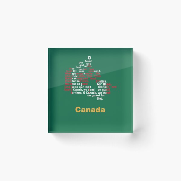 Item preview, Canada Heritage National Anthem Map  Flag Artistic Design 716 designed and sold by 1220Ceramic654.