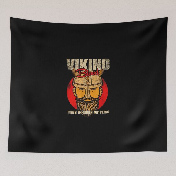 Item preview, Viking Blood Runs Through My Veins Warrior Design designed and sold by agnes5h.