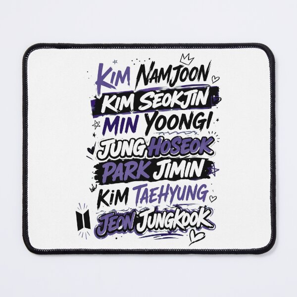 Item preview, Kpop Fan Band Member Names  designed and sold by remuscorby.