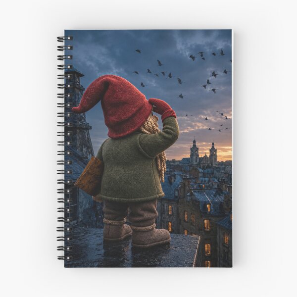 Item preview, Gnome Watching Migrating Birds designed and sold by JUTElCONIC.