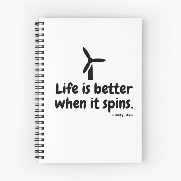 Item preview, Life Is Better When It Spins – Funny Wind Energy & Wind Turbine designed and sold by Identity Studio.