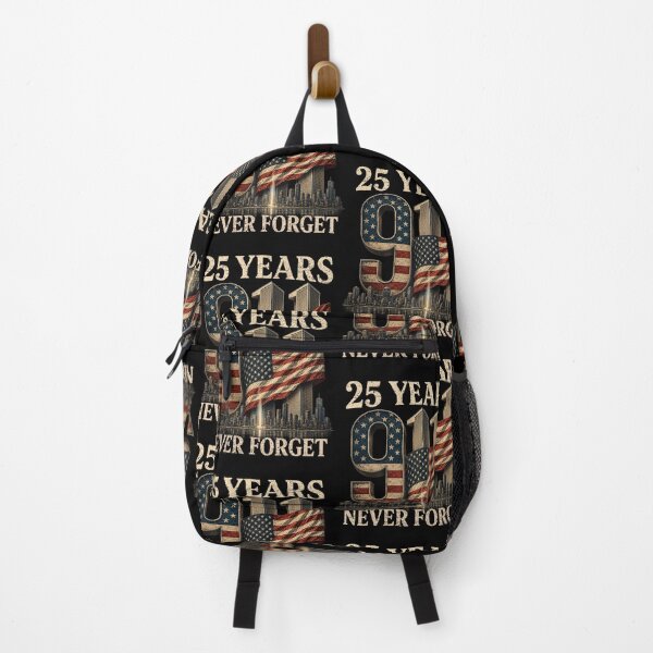 Item preview, 25 Years 9/11 Never Forget September 11 Memorial American Flag designed and sold by ostenlee.