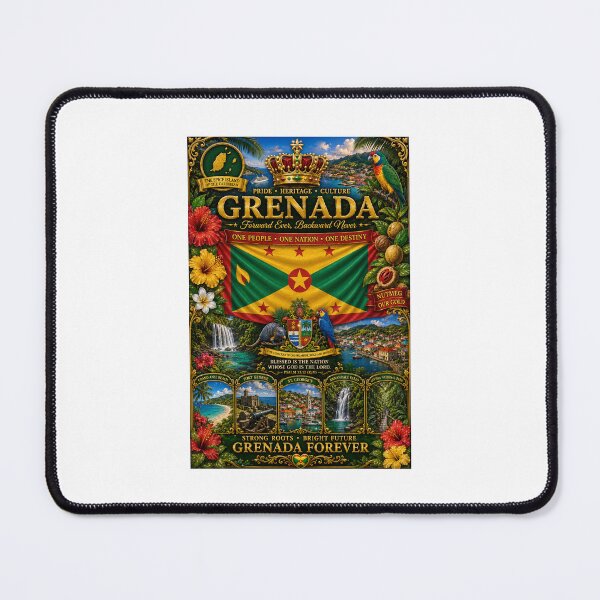 Item preview,    Grenada Pride – Spice Island Caribbean Heritage  designed and sold by     Crowned Canvas Studio ⭐ .