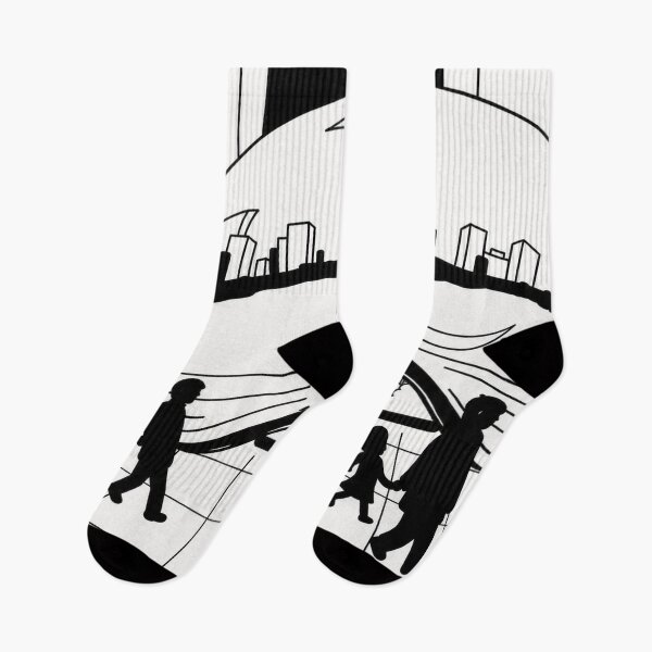 Item preview, Chicago Bean Black and White designed and sold by adinecalli.