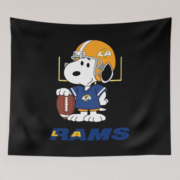 Item preview, Snoopy Rams Football  designed and sold by rednails1.