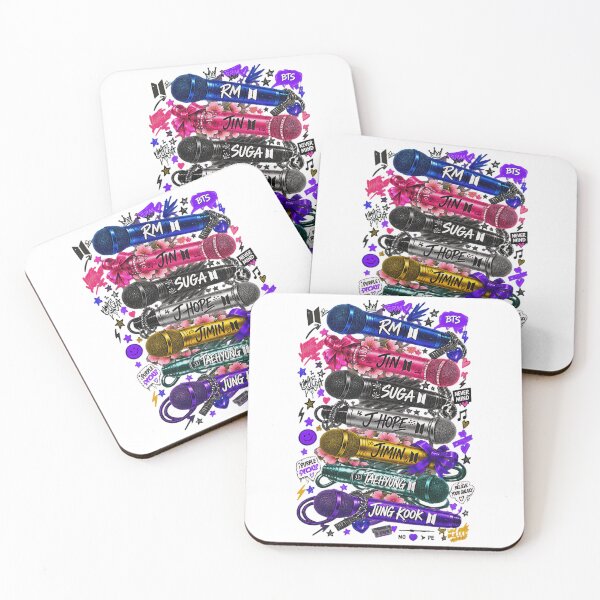 Item preview, K-Pop Music Fan Mic Stack Art designed and sold by julyagordner.