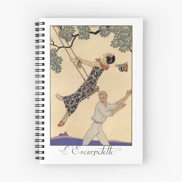 Item preview, Vintage Fashion Wall Art, Art Deco Woman on Swing Print, George Barbier Illustration designed and sold by RickE.