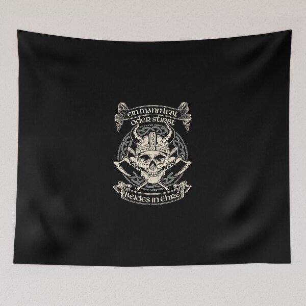 Item preview, Viking Skull Warrior Honor Norse Mythic Axe Design designed and sold by agnes5h.