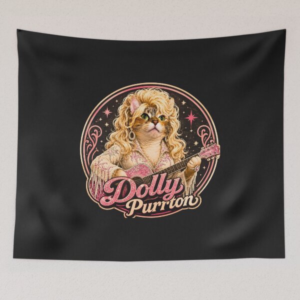 Item preview, Dolly Purrton Country Music Cat Parody designed and sold by Apex & Anthem .