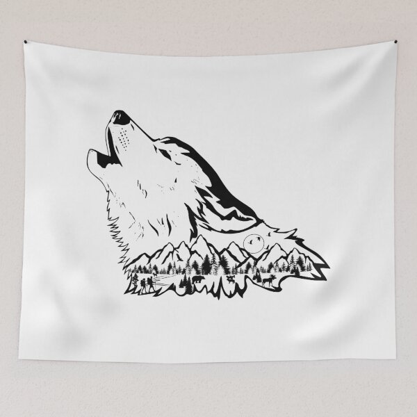 Item preview, Spirit of the Wilderness Wolf Design designed and sold by KhrystallineArt.