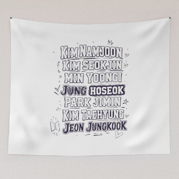 Item preview, K-Pop Fan Group Member Name  designed and sold by julyagordner.