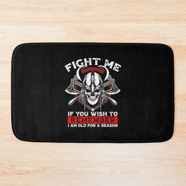 Item preview, Viking Skull Fight Me Remember Old Warrior Axes designed and sold by ebberslos.
