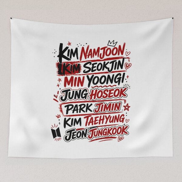 Item preview, K-Pop Group Members Stylized Fan  designed and sold by remuscorby.