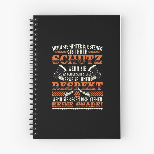 Item preview, Viking Warrior German Quote Protection Respect No Mercy designed and sold by ebberslos.