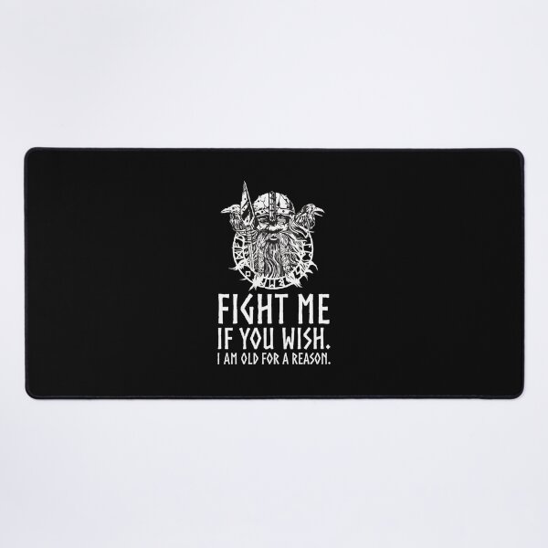 Item preview, Viking Warrior Quote 'Fight Me If You Wish' designed and sold by jankelauv.