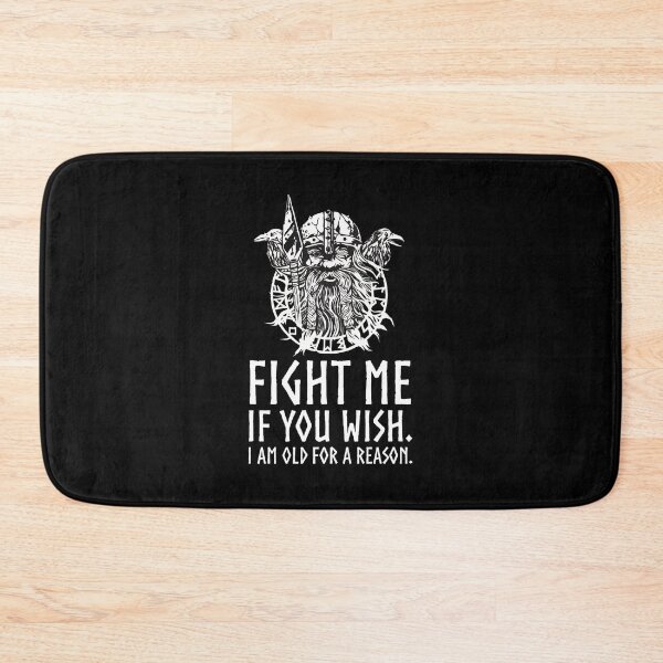 Item preview, Viking Warrior Quote 'Fight Me If You Wish' designed and sold by jankelauv.