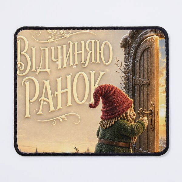 Item preview, Gnome Opening a Door to Sunrise designed and sold by JUTElCONIC.