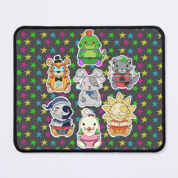 Item preview, FNAF Glamrock Plush Sticker Pack designed and sold by SeikoKitty.