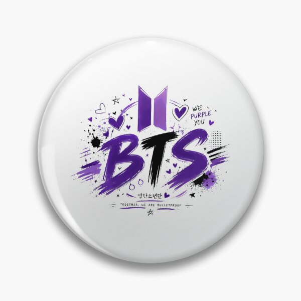 Item preview, K-Pop Fan Purple Brushstroke designed and sold by renvogelpohl.