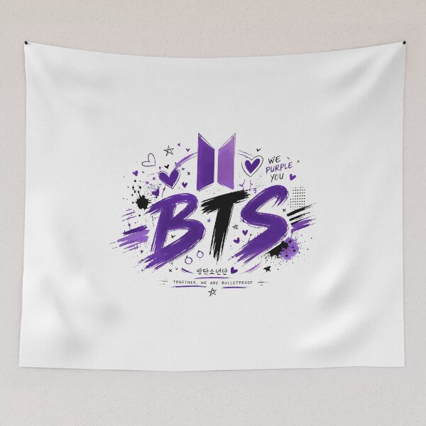 Item preview, K-Pop Fan Purple Brushstroke designed and sold by renvogelpohl.