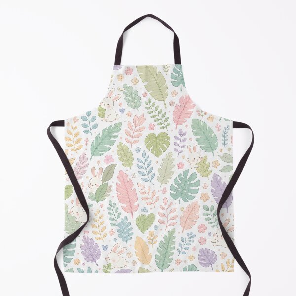 Item preview, Cute Bunny & Pastel Tropical Leaves Pattern designed and sold by Skyrocketz.