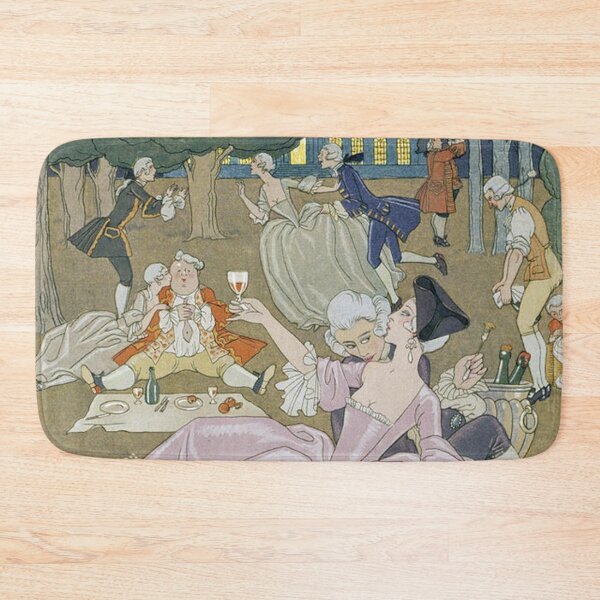 Artikelvorschau, Vintage-Wandbild für eine Gartenparty, Modeillustration der 1920er Jahre, „Auf dem Rasen“ von George Barbier entworfen und verkauft von RickE.