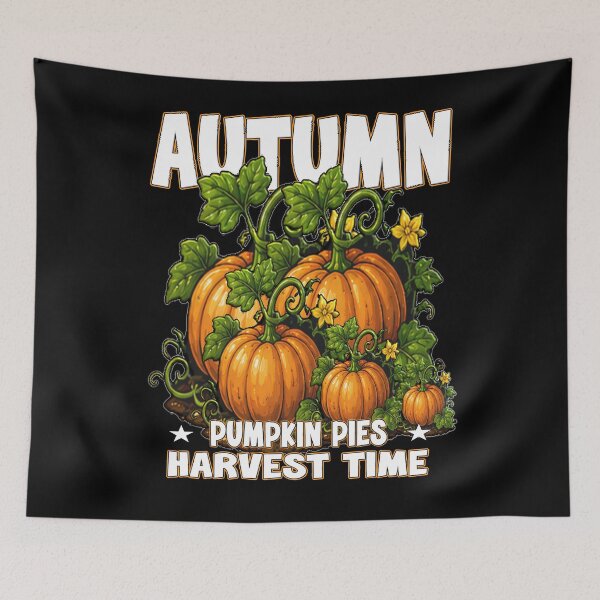Item preview, Autumn Pumpkin Pies Harvest Time Fall Patch designed and sold by Jt41.