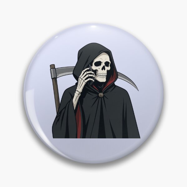 Item preview, Grim Reaper Talking on the Phone designed and sold by SweetLilith.