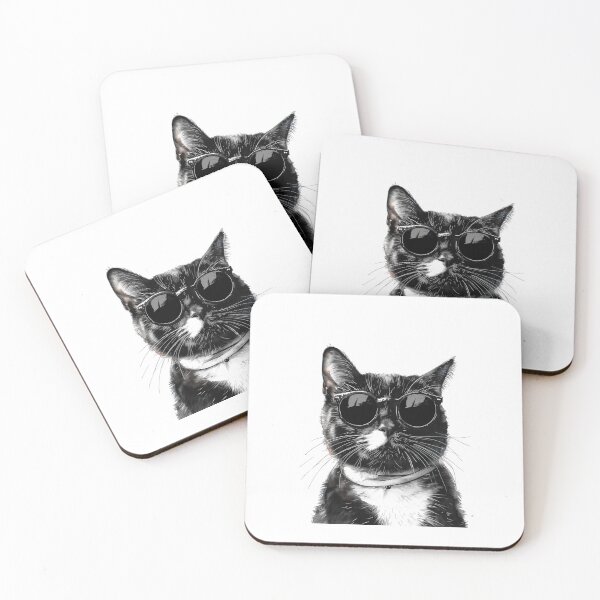 Item preview, Cat | Black & White Cat | Minimal Pet Aesthetic Art designed and sold by Mandayartstudio.