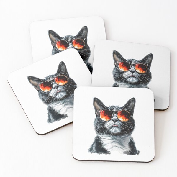 Item preview, Cat | Black & White Cat | Minimal Pet Aesthetic Art designed and sold by Mandayartstudio.