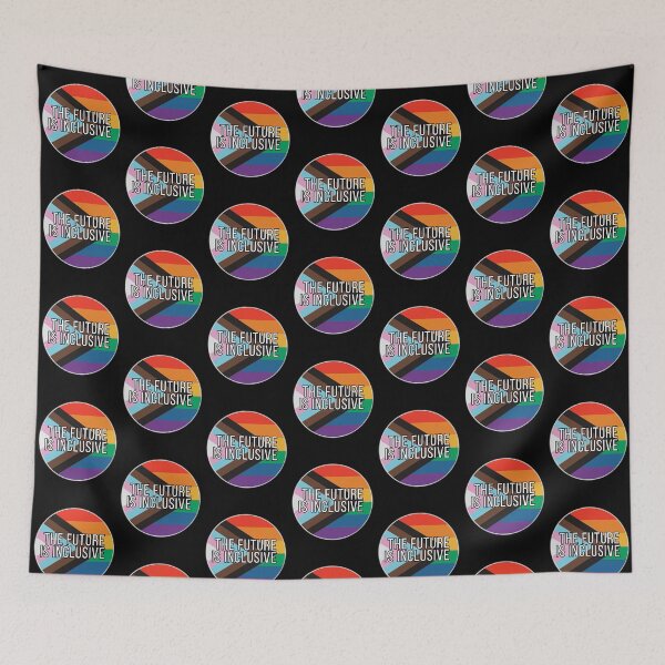 Item preview, THE FUTURE IS INCLUSIVE pride flag circle designed and sold by 2CRE8IVE4925.