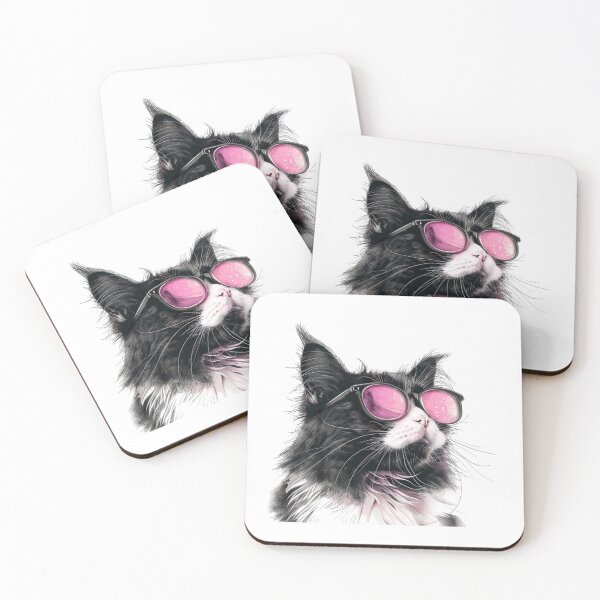 Item preview, Cat | Black & White Cat | Minimal Pet Aesthetic Art designed and sold by Mandayartstudio.