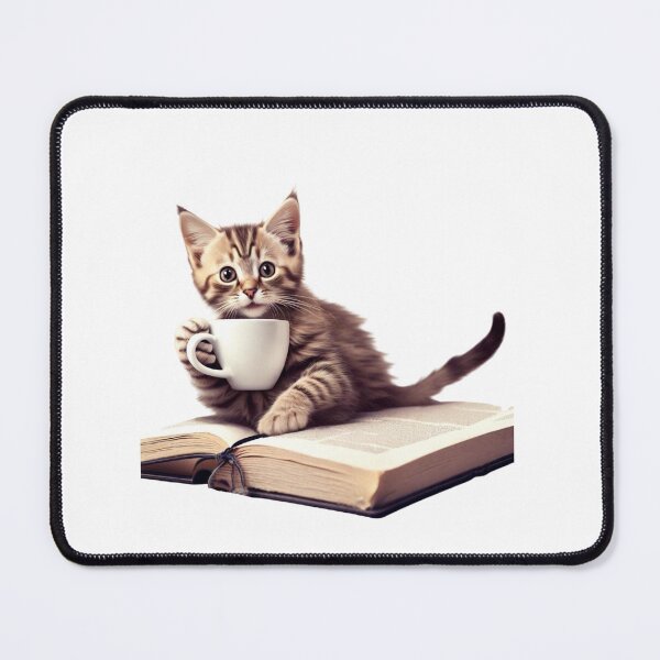 Item preview, Cat With Book Cute Cat Reading Book Funny Gifts For Cat Lovers Funny Gifts For Book Lovers designed and sold by MatthewViews.