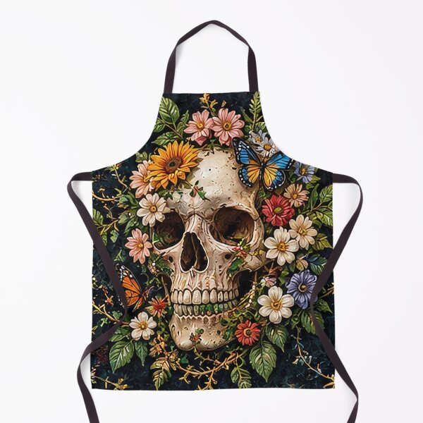 Item preview, Eternal Bloom – Floral Skull and Butterflies designed and sold by Ray's Photos & Art.