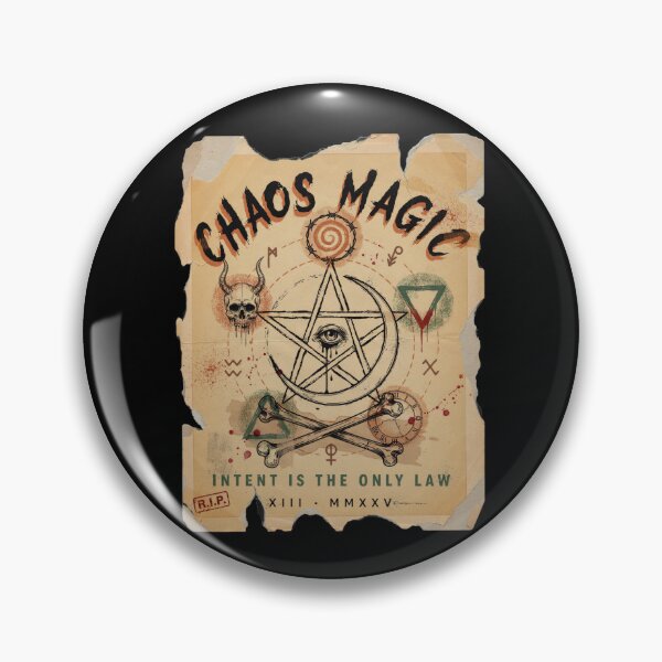 Item preview, Chaos Magic T-Shirt | Intent Is Real Occult Symbol Halloween Graphic Tee v15 designed and sold by DarylWelsh2024.