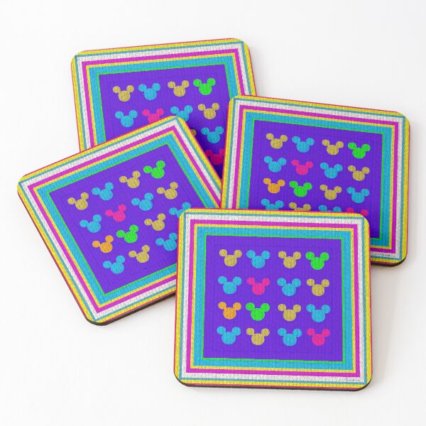 Item preview, Hidden Mickey Quilt in Bright Summer Pop designed and sold by PrissDodrill-86.
