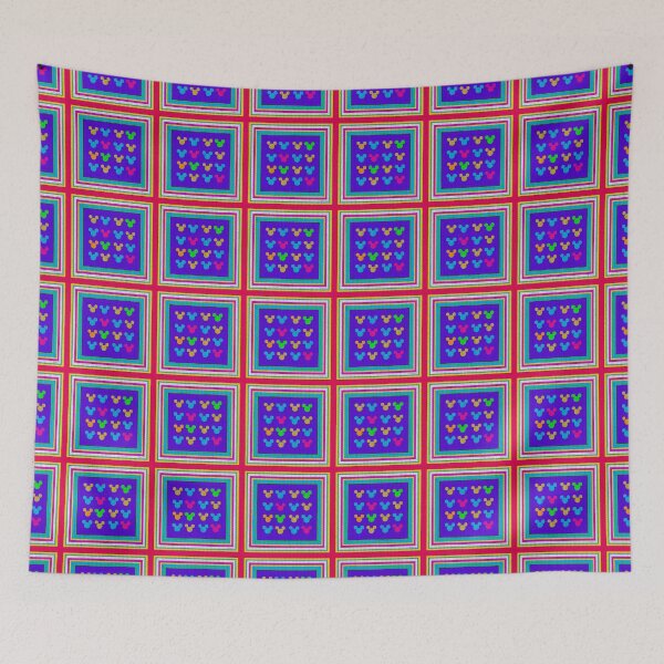 Item preview, Hidden Mickey Quilt in Bright Summer Pop designed and sold by PrissDodrill-86.