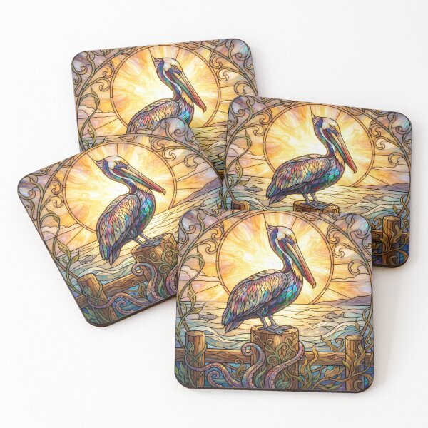 Item preview, Stained Glass Pelican designed and sold by Tridentulus.