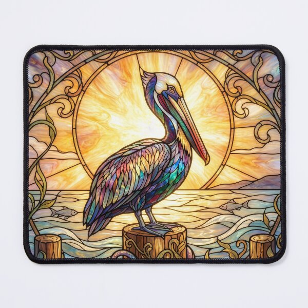 Item preview, Stained Glass Pelican designed and sold by Tridentulus.