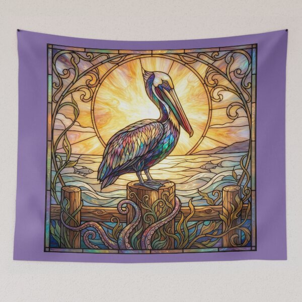 Item preview, Stained Glass Pelican designed and sold by Tridentulus.