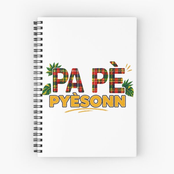 Item preview, PA PÈ PYÈSONN — Fear No One in Saint Lucian Kwéyòl designed and sold by CaribChroma.
