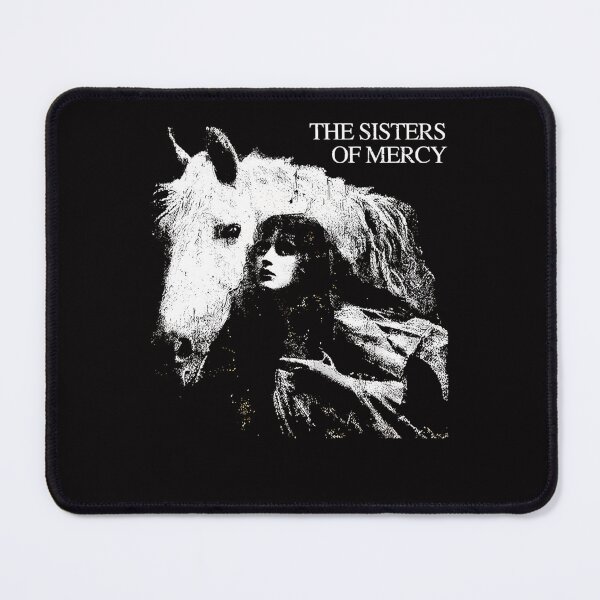 Item preview, Woman Beside White Horse Monochromatic Scene designed and sold by mafia2020.