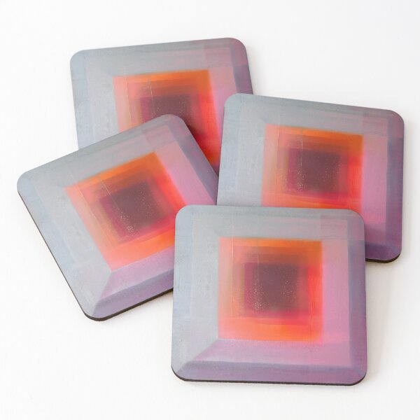Item preview, Abstract Geometric Portal in Pink and Orange designed and sold by ClubVacay.