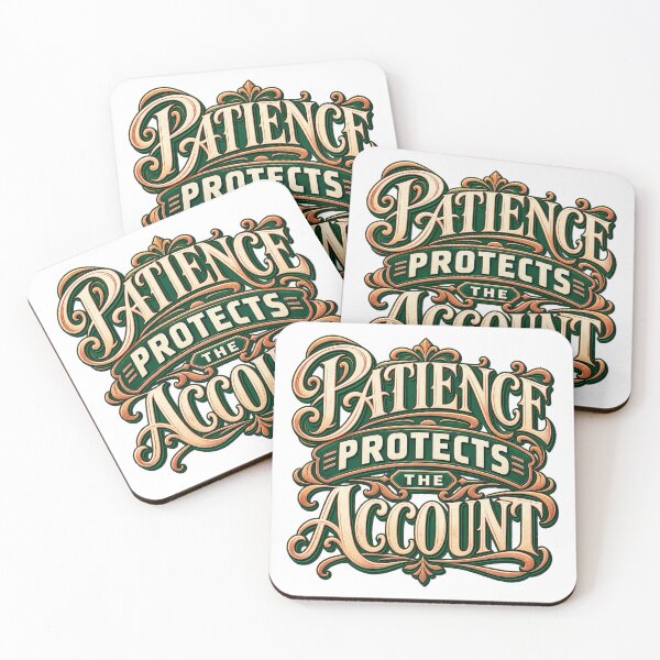 Item preview, Patience Protects the Account Art Nouveau Trading designed and sold by VolatilityEdge.