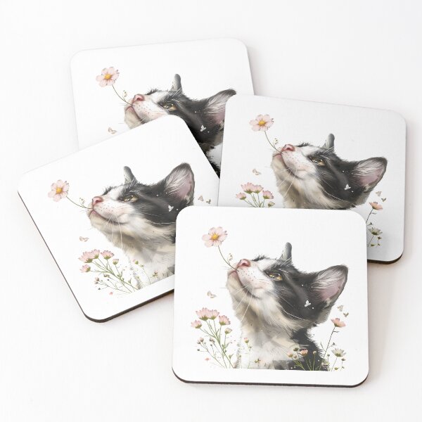 Item preview, Cat | Black & White Cat | Minimal Pet Aesthetic Art designed and sold by Mandayartstudio.